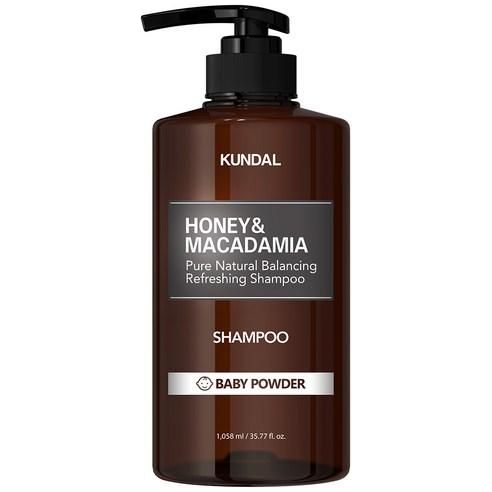 KUNDAL HONEY & MACADAMIA Natural Shampoo (Baby Powder) 1058ml - Glam Global UK