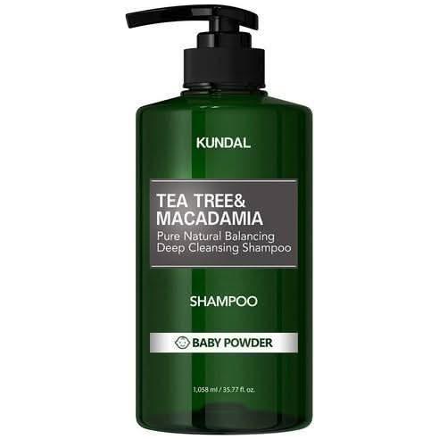 KUNDAL Tea Tree & Macadamia Deep Cleansing Shampoo Baby Powder 1058ml - Glam Global UKKUNDAL