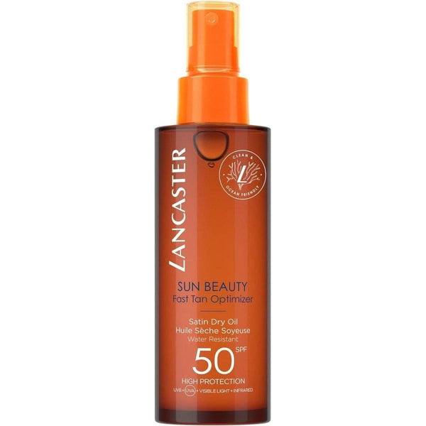 Lancaster Sun Beauty Dry Oil Fast Tan Optimiser Body SPF50 150ml - Glam Global UKLancaster