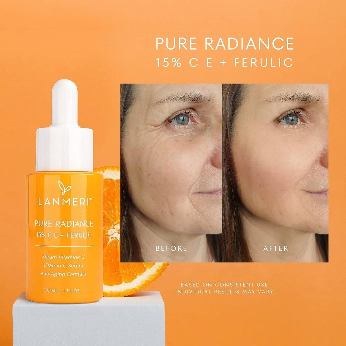 Lanmeri Pure Radiance 15% C E + Ferulic - 30ml - Glam Global UK