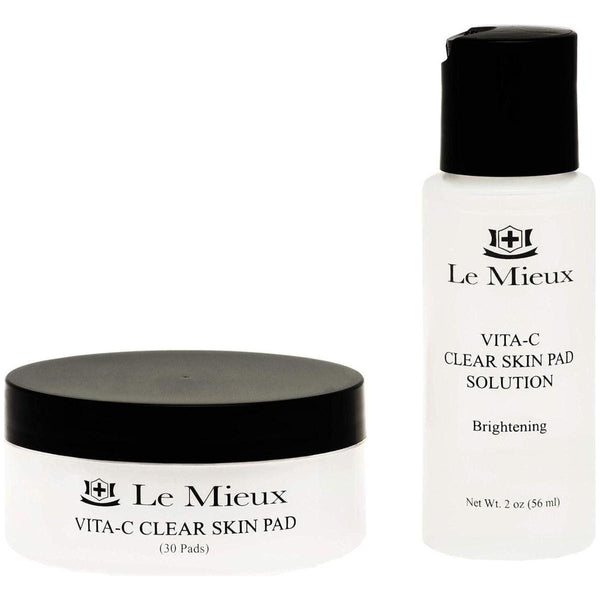Vita - C Clear Skin Pad - Triple - Action Facial Exfoliant Pads with Glycolic Acid Pads & Antioxidant Vitamin C (2 Oz / 30 Pads) - Glam Global UKLe Mieux