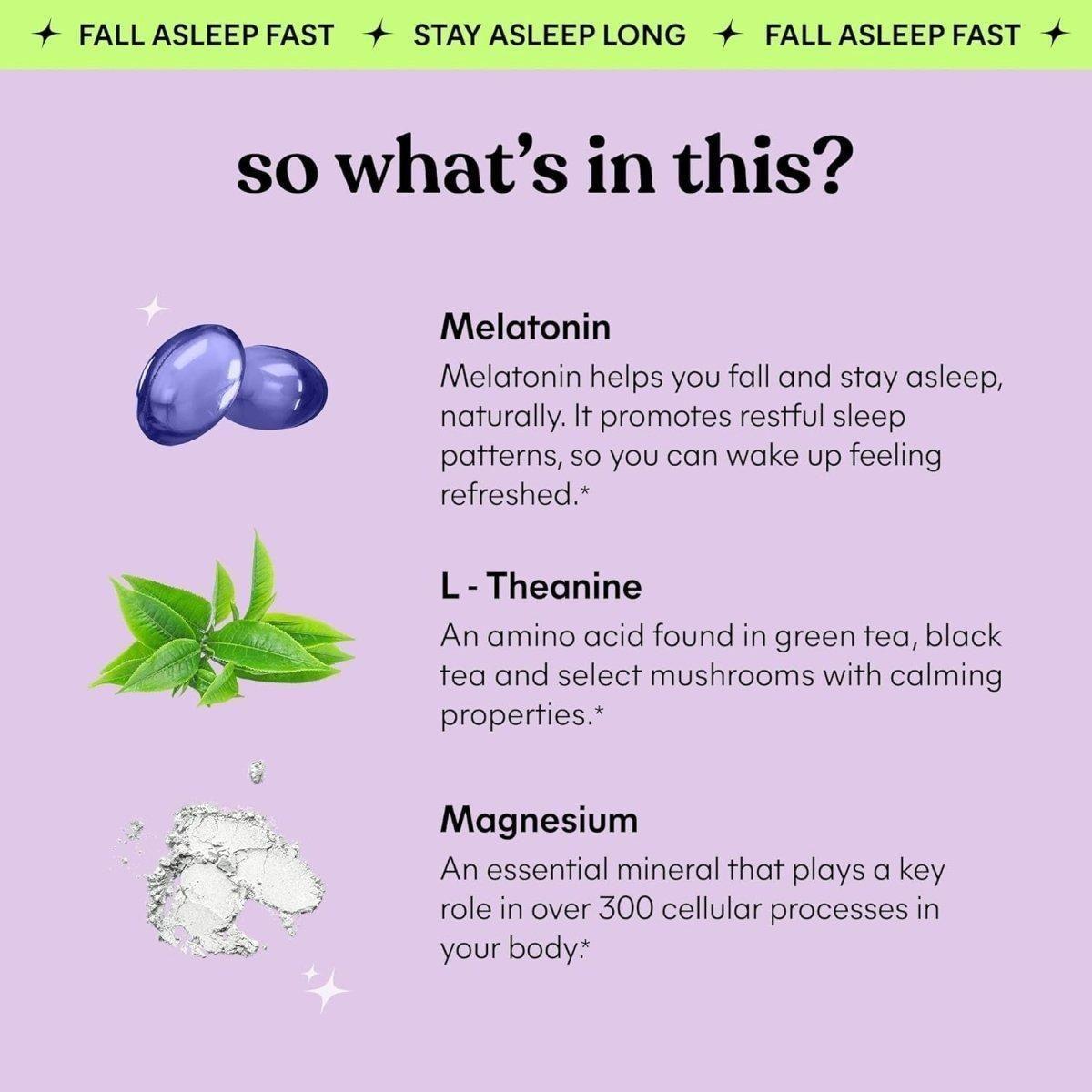 Lemme Sleep Gummies with 5mg Melatonin 60 Count Berry Flavored