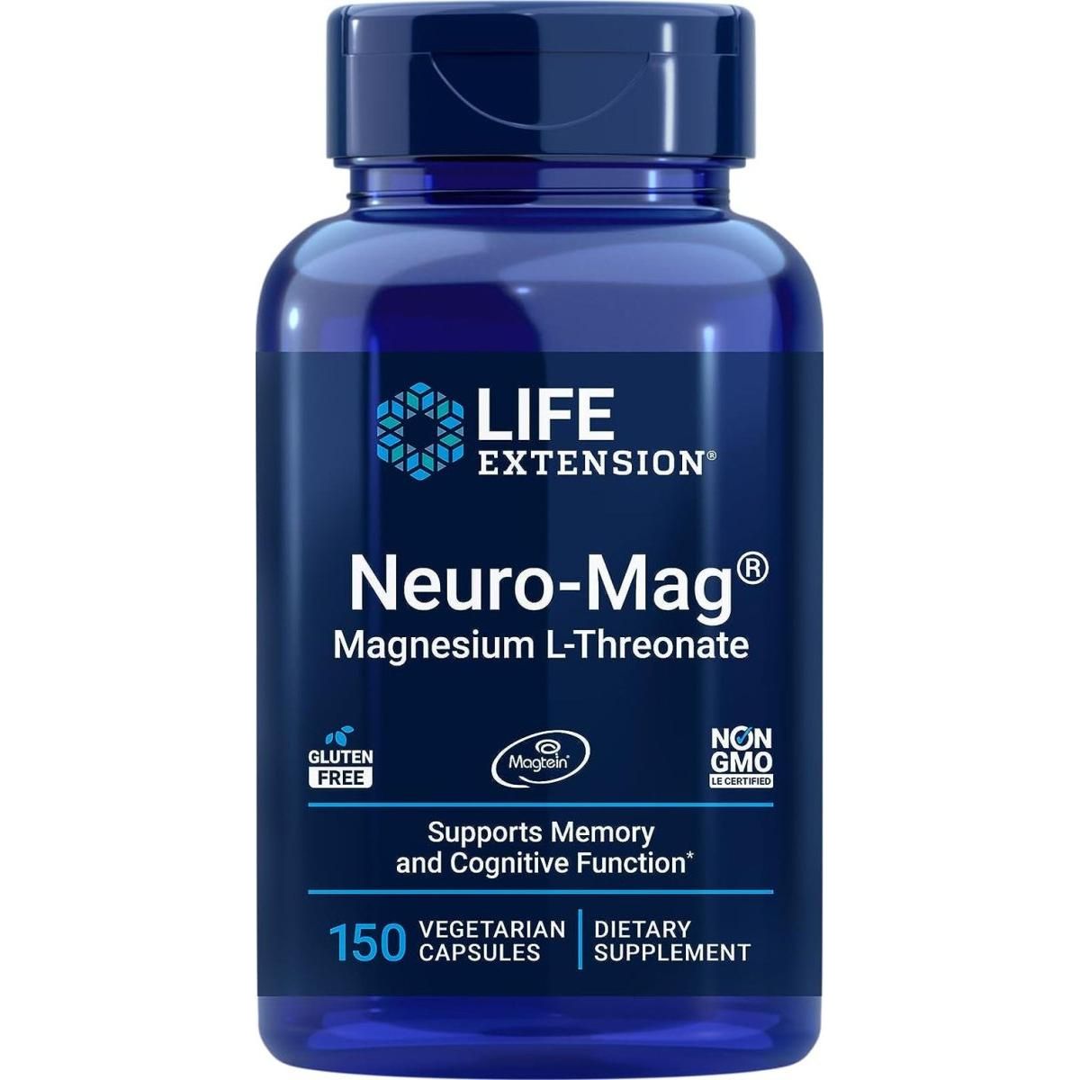 Life Extension Neuro-Mag Magnesium L-Threonate, 150 Veg Caps - Glam Global UK