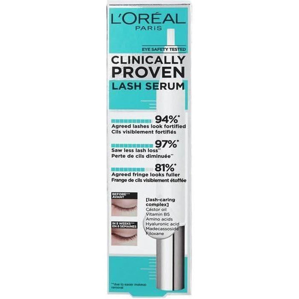 L'Oreal Paris Clinically Proven Lash Serum with Castor Oil and Hyaluronic Acid - Glam Global UKL'Oreal Paris