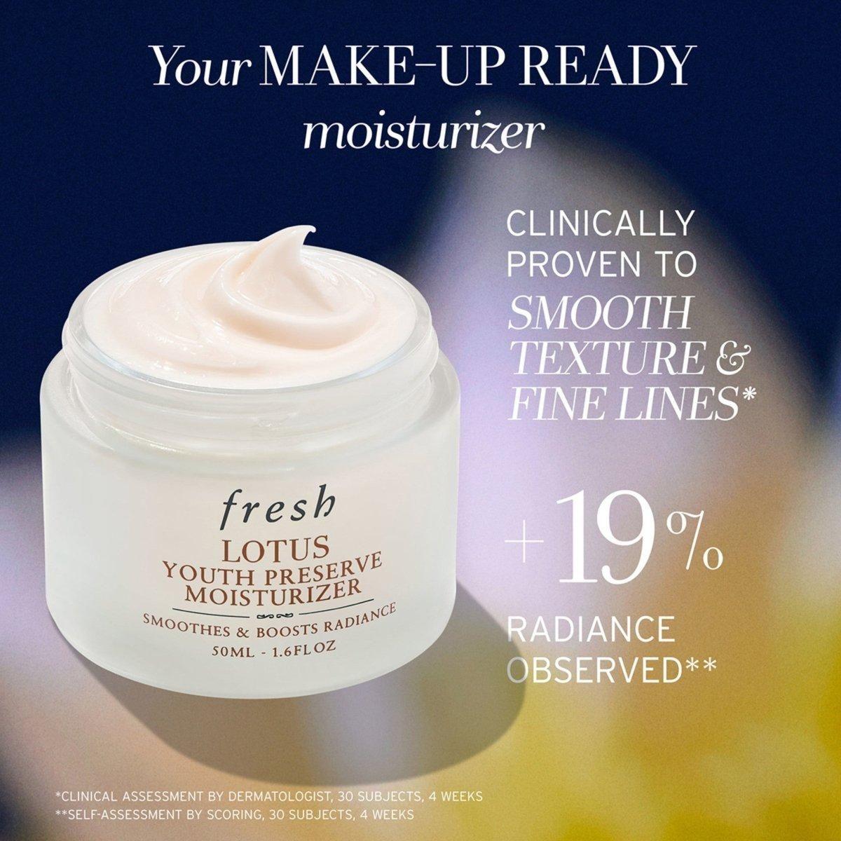 Lotus Youth Preserve Line and Texture Smoothing Day Cream - Glam Global UK