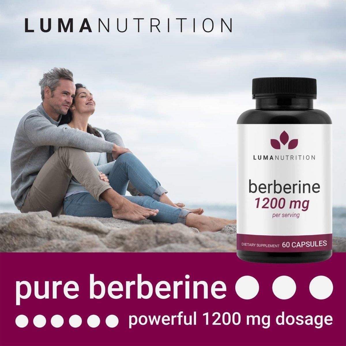 Luma Nutrition Berberine 1200Mg per Serving - 60 Capsules - Glam Global UK