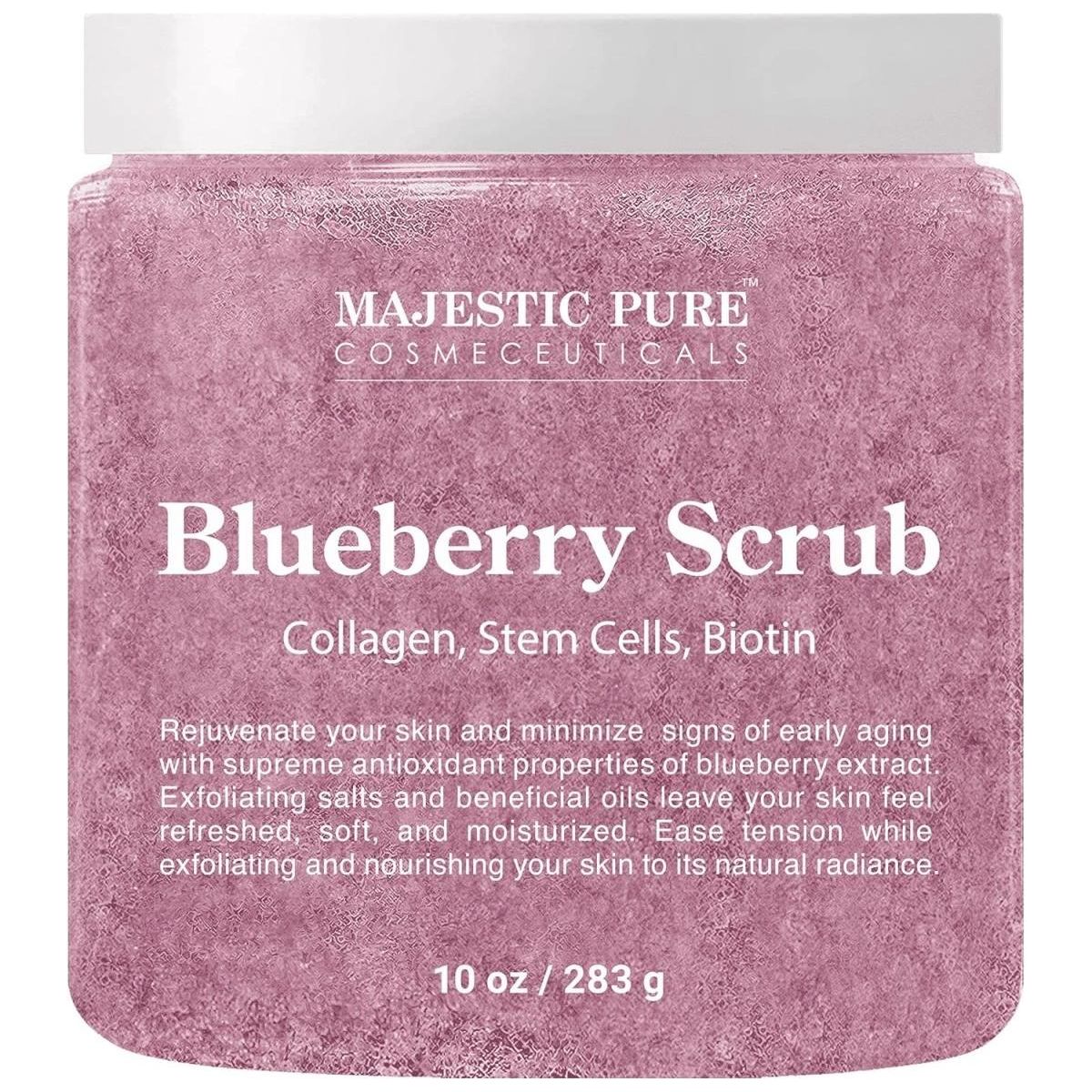 Majestic Pure Blueberry Body Scrub - 283g - Glam Global UK