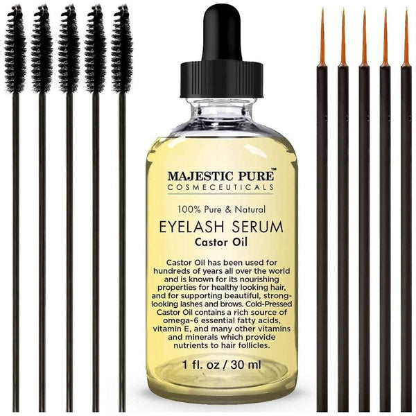 Majestic Pure Castor Oil Eyelash Serum - 30ml - Glam Global UKMajestic Pure