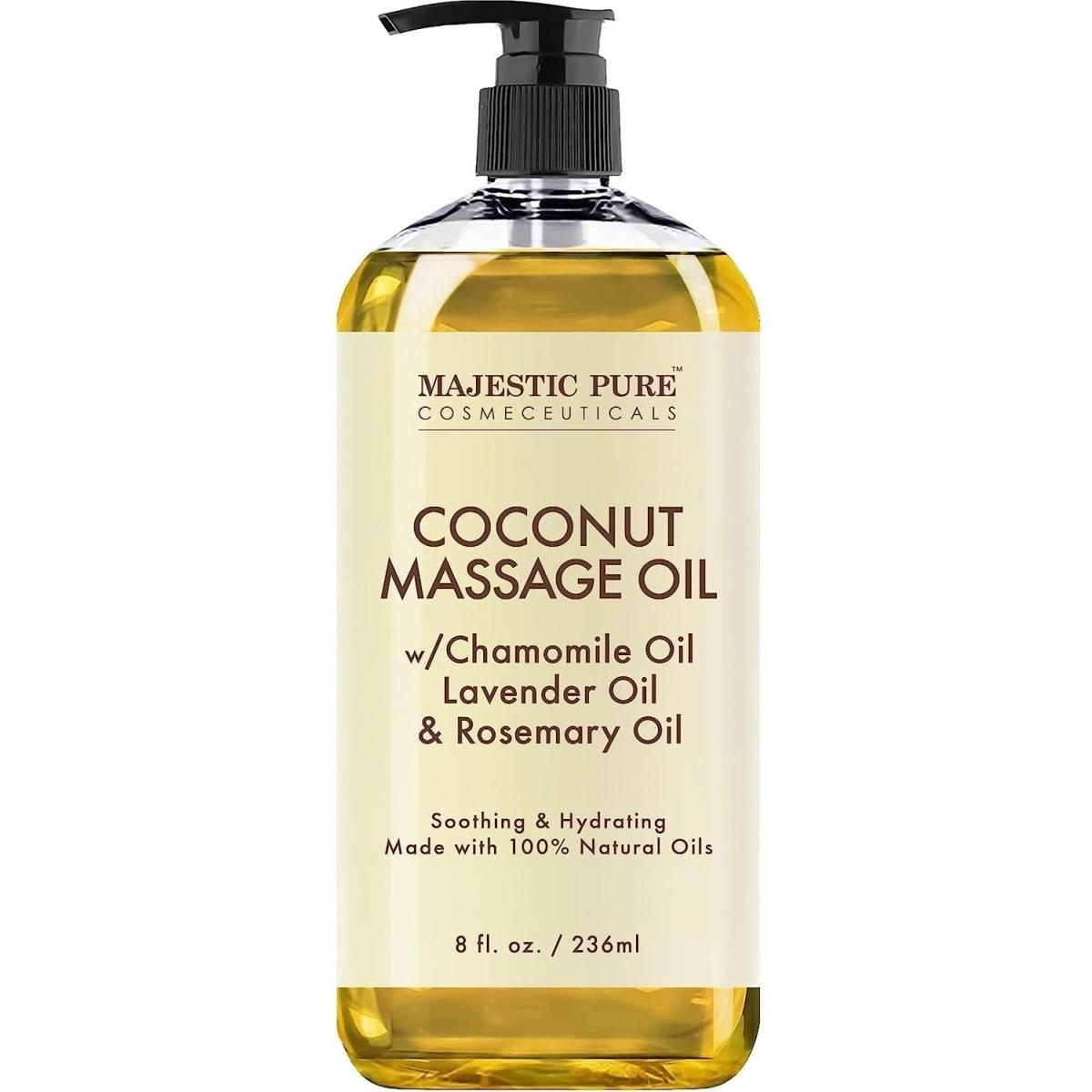 Majestic Pure Coconut Massage Oil - 240ml - Glam Global UK