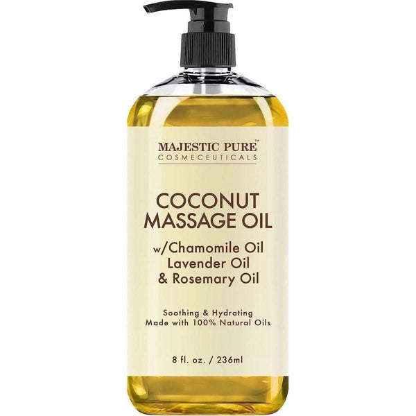 Majestic Pure Coconut Massage Oil - 240ml - Glam Global UKMajestic Pure