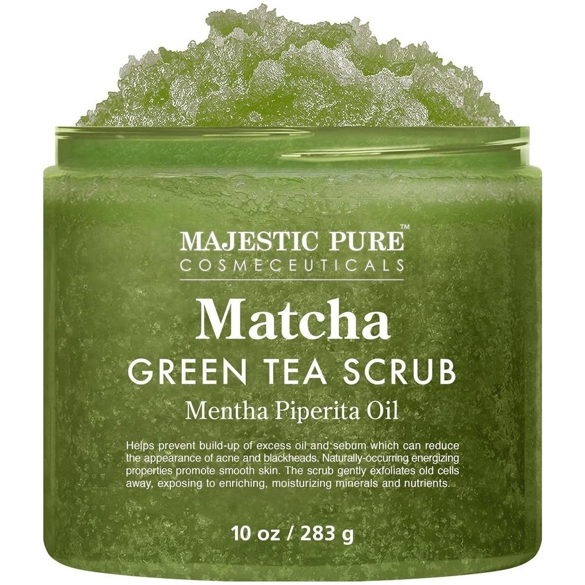 Majestic Pure Matcha Green Tea Body Scrub - 300ml - Glam Global UK