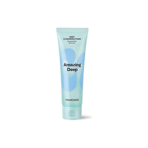 Mamonde Amazing Deep Mint Cleansing Foam - 120ml | Deep Cleanse & Pore Care with BHA - Glam Global UKMamonde