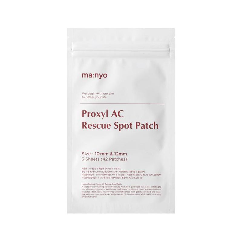 Manyo Factory Proxyl AC Rescue Spot Patch (1pack, 10mmx30ea+12mmx12ea) - Glam Global UK