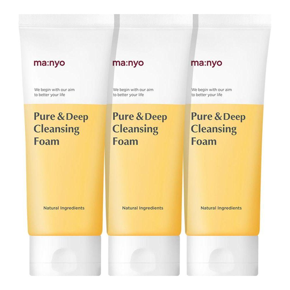 MANYO FACTORY Pure & Deep Cleansing Foam 100ml X 3ea - Glam Global UK