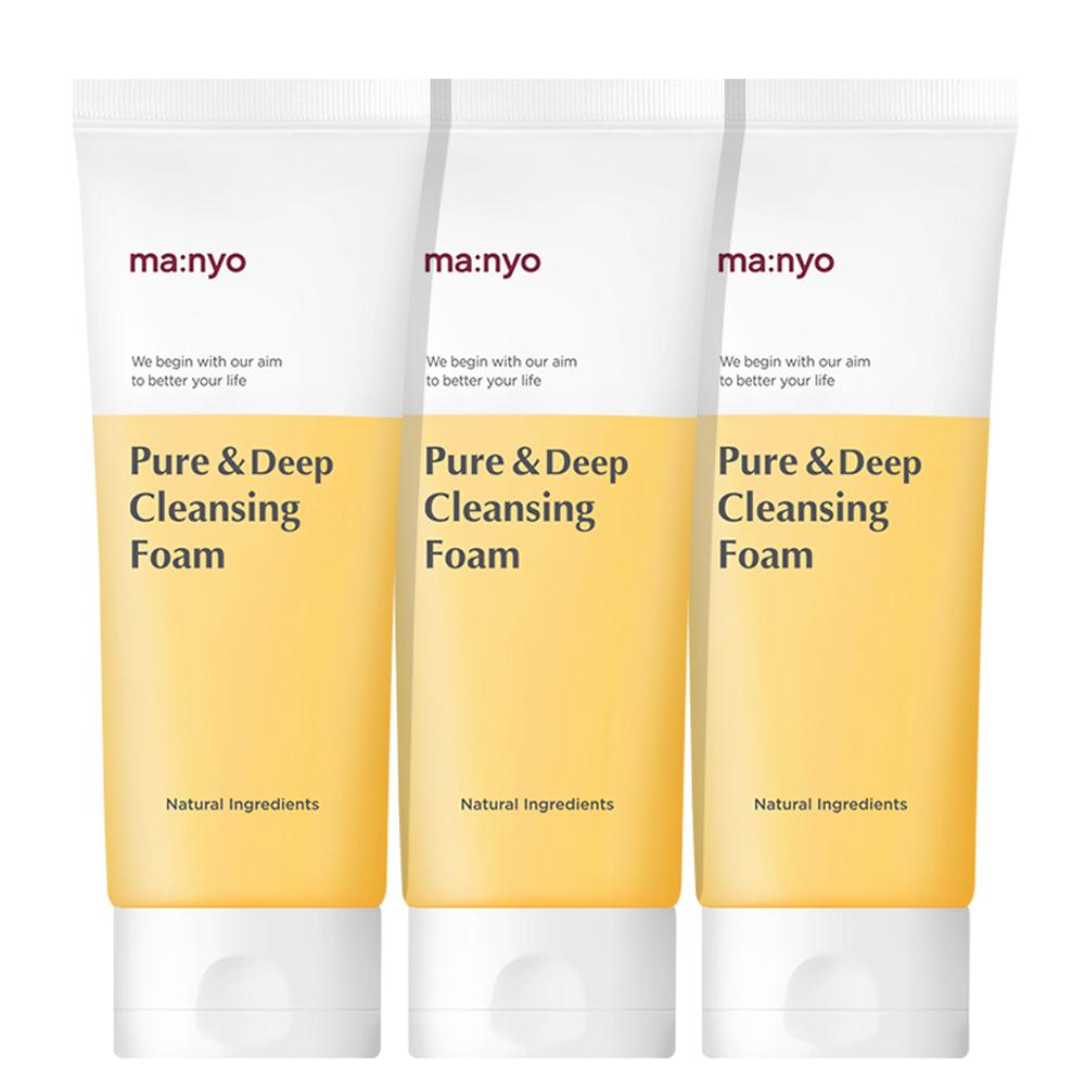 MANYO FACTORY Pure & Deep Cleansing Foam 100ml X 3ea - Glam Global UK