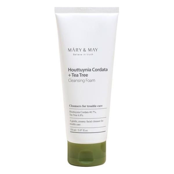 [MARY & MAY] Houttuynia Cordata + Tea Tree Cleansing Foam 150ml - Glam Global UK