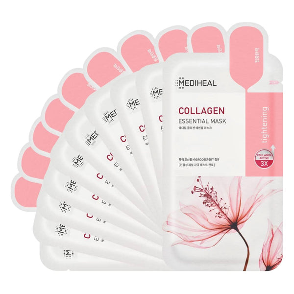MEDIHEAL Collagen Essential Mask Sheet 10P - Glam Global UKMEDIHEAL