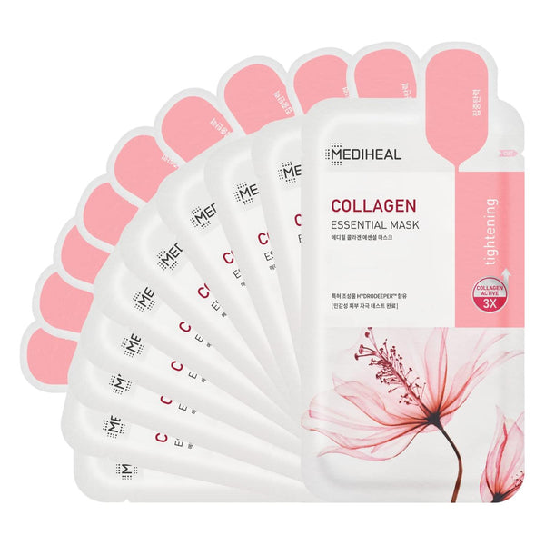 MEDIHEAL Collagen Essential Mask Sheet 10P - Glam Global UKMEDIHEAL