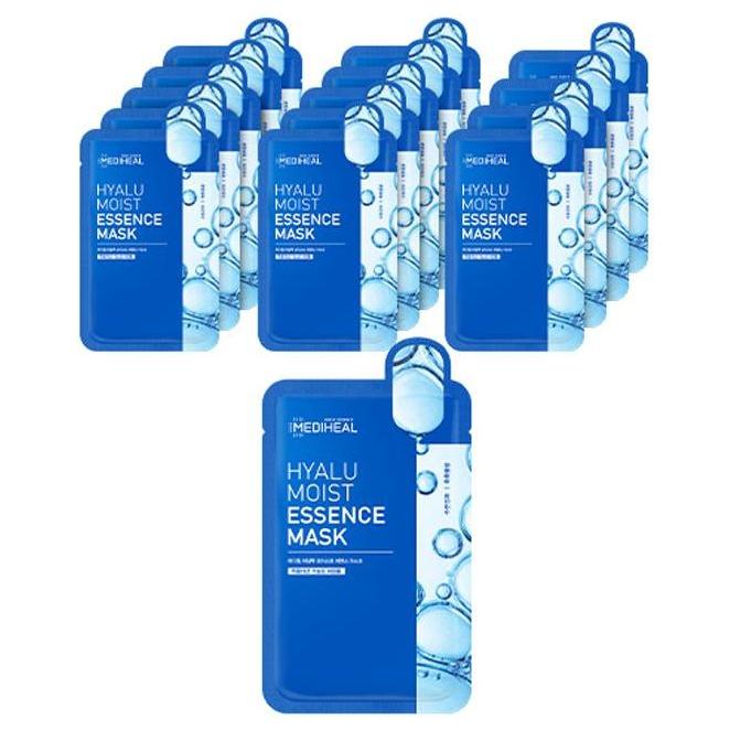 MEDIHEAL HYALU MOIST ESSENCE MASK SHEET 20ml X 15pcs - Glam Global UK