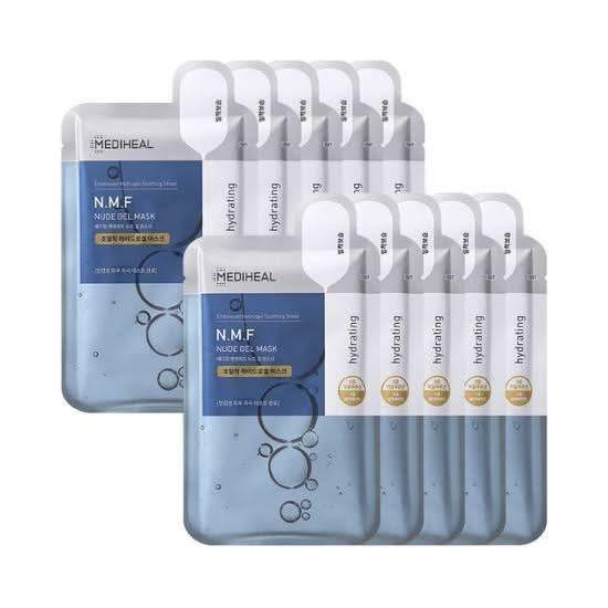 MEDIHEAL N.M.F Nude Gel Mask Sheet 10 Count - Glam Global UKMEDIHEAL