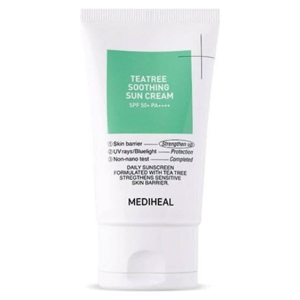 MEDIHEAL Tea Tree Soothing Sun Cream 50ml (SPF 50+ PA++++) - Glam Global UKMEDIHEAL