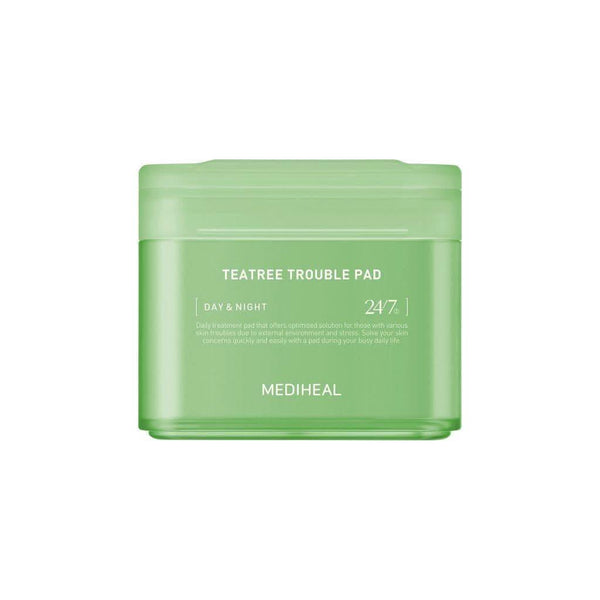 MEDIHEAL Tea Tree Trouble Pad - 100 Pads | Soothing & Balancing Care for Blemish - Prone Skin - Glam Global UKMEDIHEAL