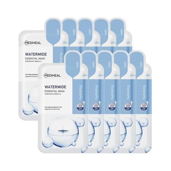 MEDIHEAL Watermide Essential Mask Sheet 10P - Glam Global UK