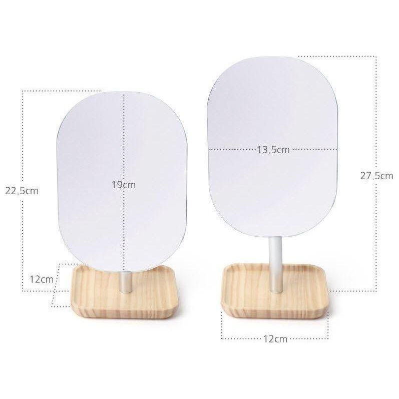 [miro line] Wood Tray Stand Mirror ST-311 - Glam Global UK