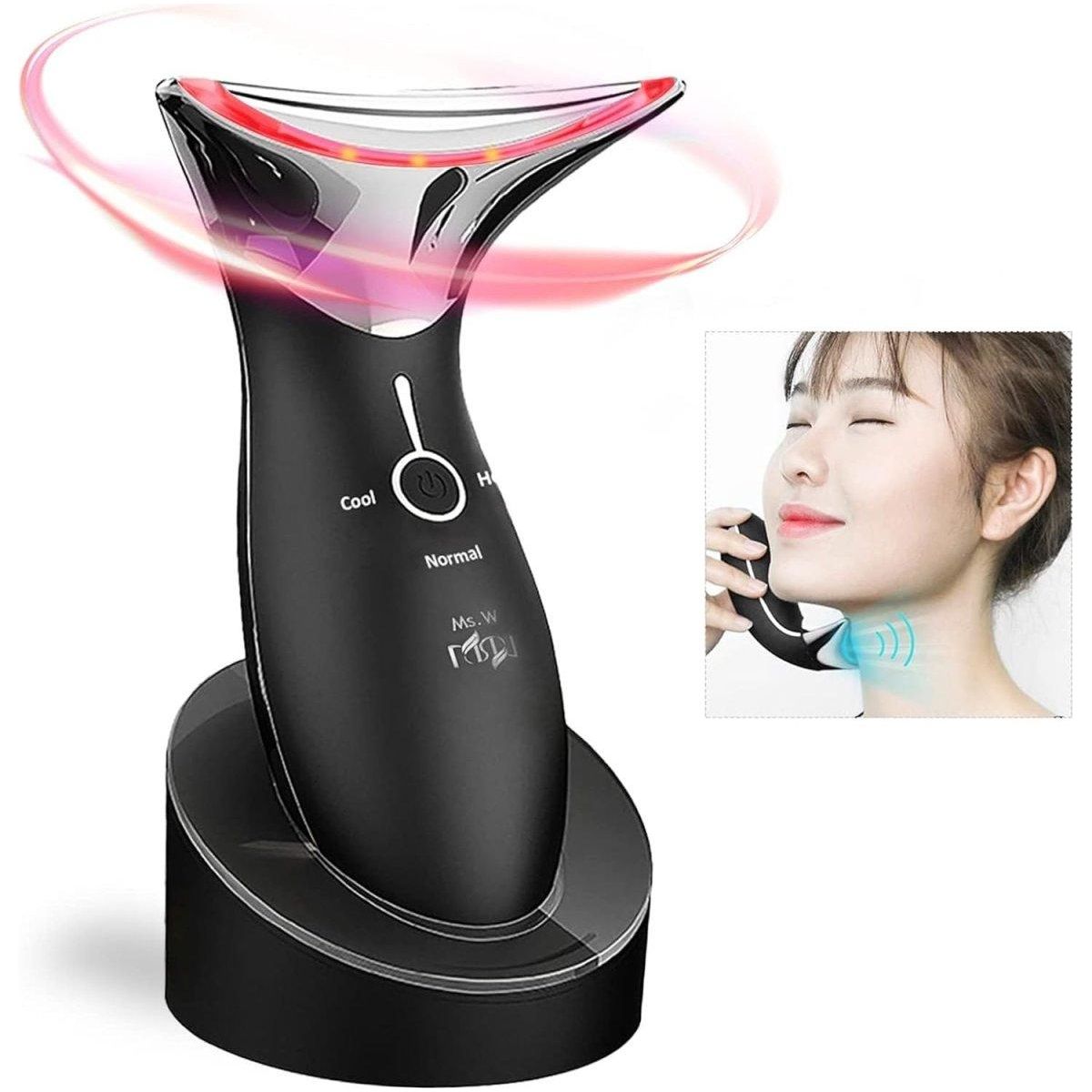 Ms.W Face Massager - Your Ultimate Beauty Transformation (Black/Silver) - Glam Global UK