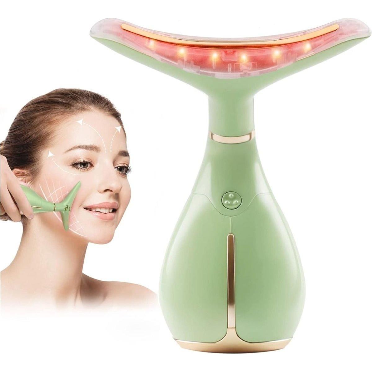 Ms.W Face Massager - Your Ultimate Beauty Transformation (Green and Gold) - Glam Global UK