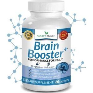 Nature's Branch 40-In-1 Brain Booster Supplement - 60 Capsules - Glam Global UK