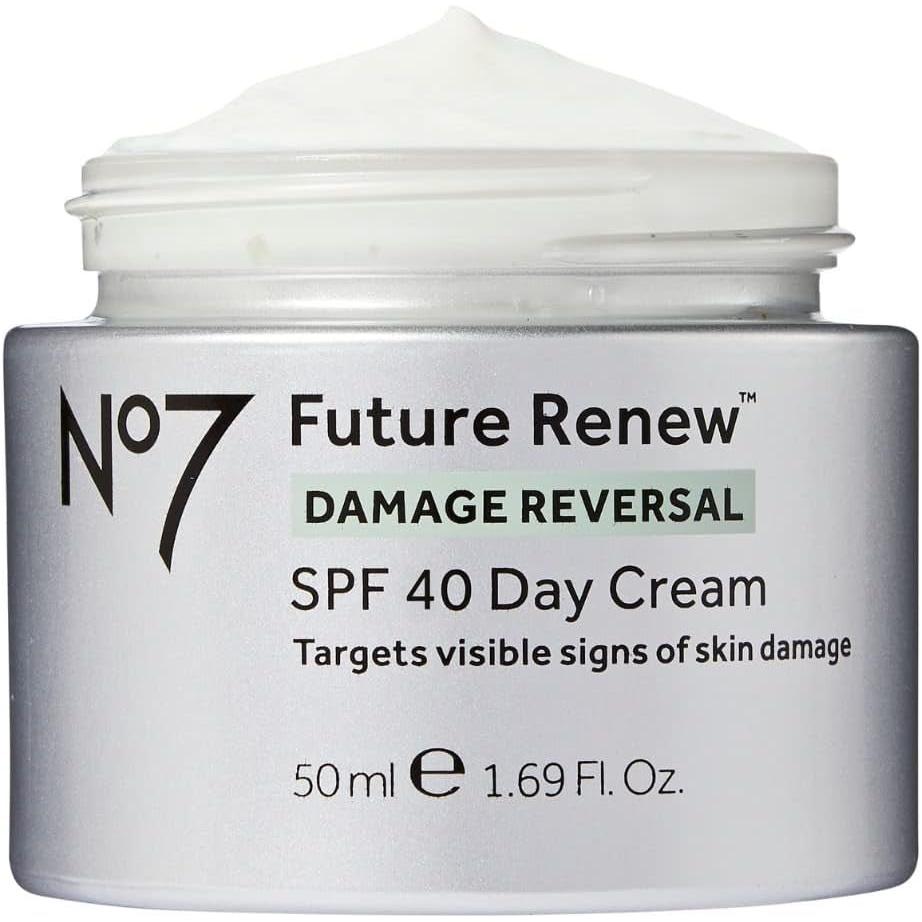 No7 Future Renew Damage Reversal Day Cream SPF40 50Ml, 50 Ml (Pack of 1) - Glam Global UK