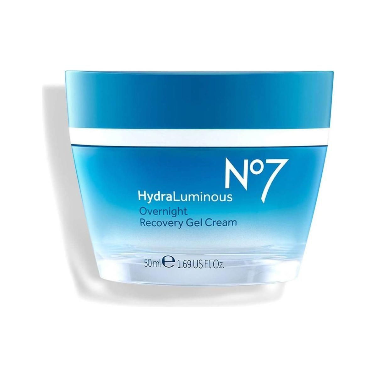 No7 HydraLuminous Overnight Recovery Gel Cream - 50ml - Glam Global UK