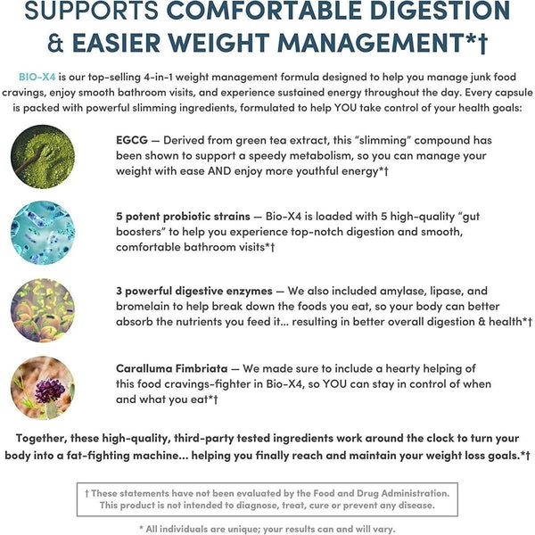 Nucific ® Bio - X4 4 - In - 1 Probiotic Supplement, 90 Count. - Glam Global UKNucific