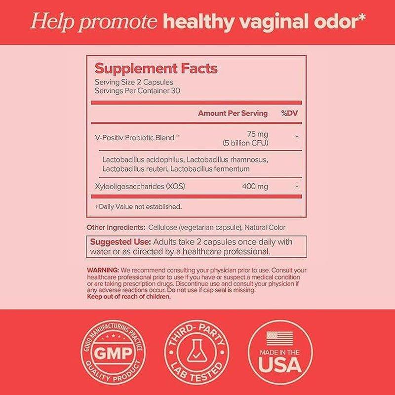 O Positiv URO Vaginal Probiotic Vegan Capsules - Glam Global UK