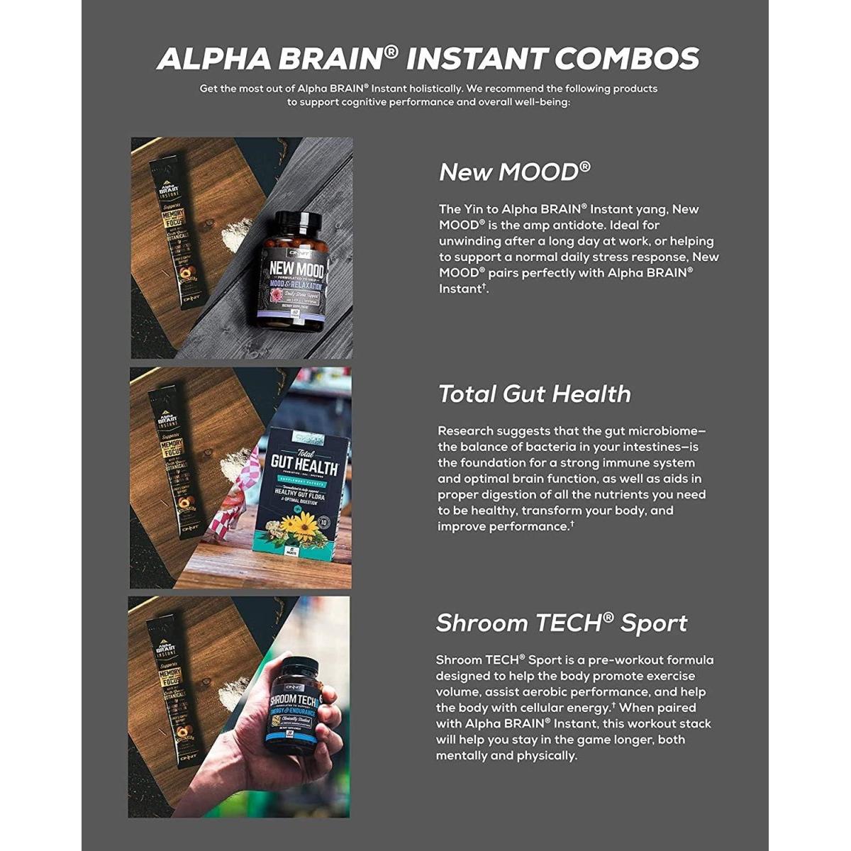 Onnit Alpha Brain Instant (30Ct Box) - Premium Nootropic Brain Booster Supplement - Boost Focus, Concentration & Memory - Alpha GPC, L Theanine, Bacopa Monnieri, Huperzine A, Vitamin B6 - Glam Global UK