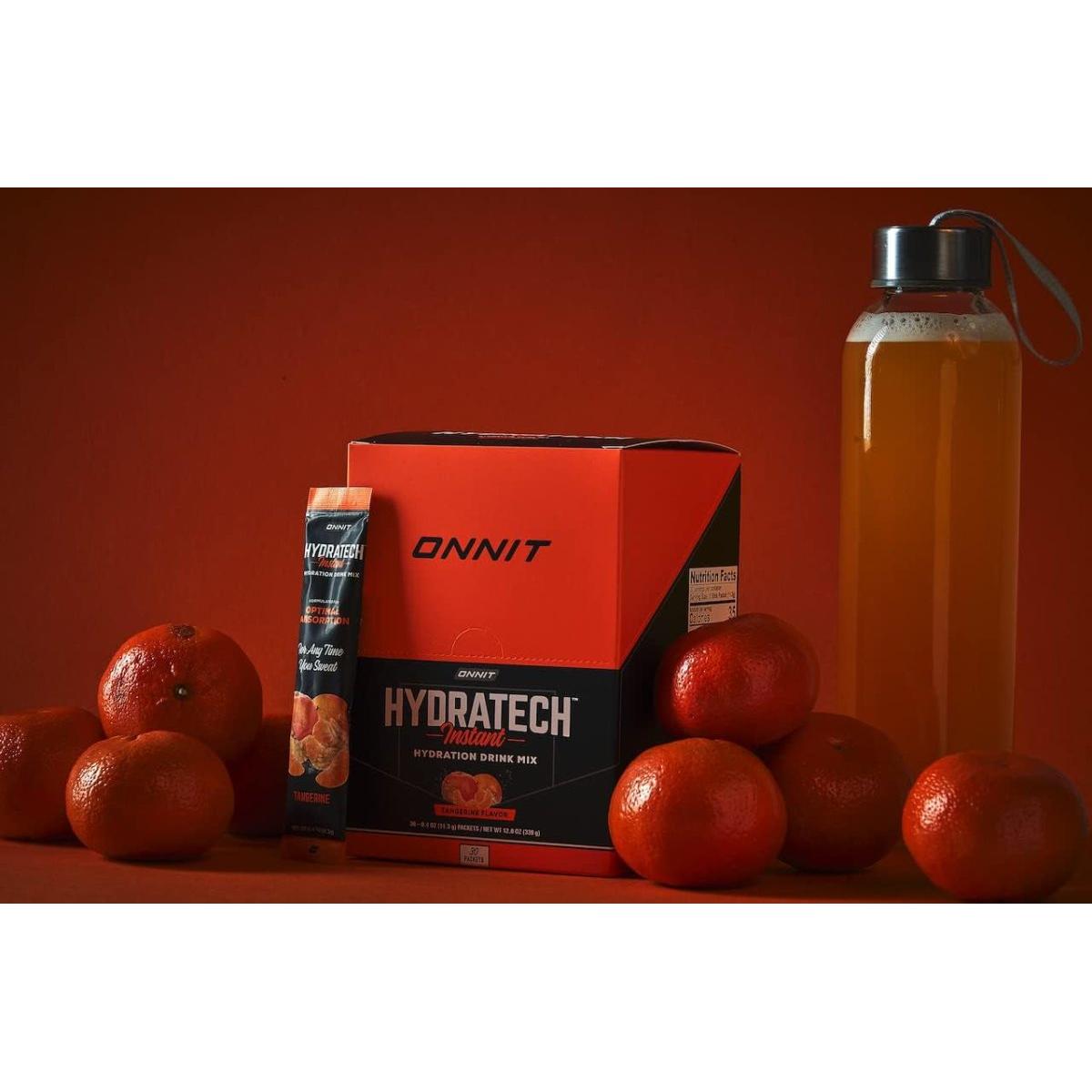 Onnit Hydratech™ Instant Electrolyte Replenishment Multiplier Hydration Drink Mix Powder - Tangerine (30Ct) - Glam Global UK