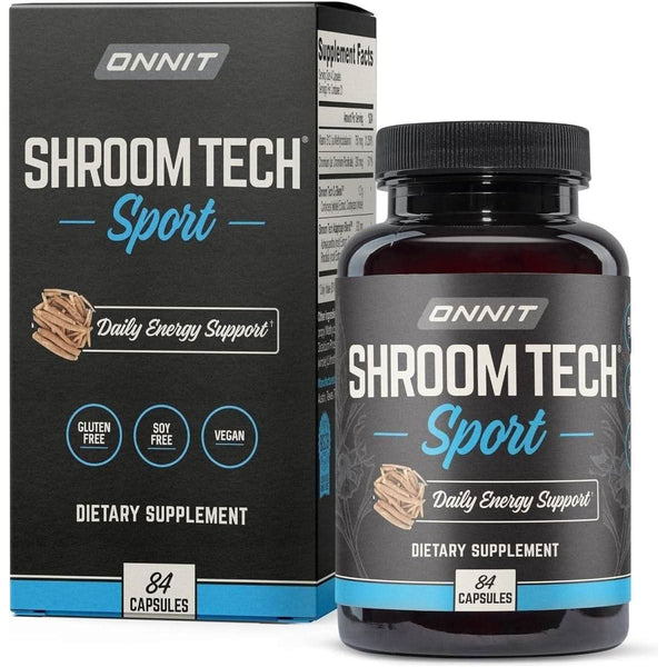 Onnit Shroom TECH Sport (84Ct) | All Natural Pre - Workout Supplement with Ashwagandha, Cordyceps Mushroom, and Rhodiola Rosea - Glam Global UKOnnit