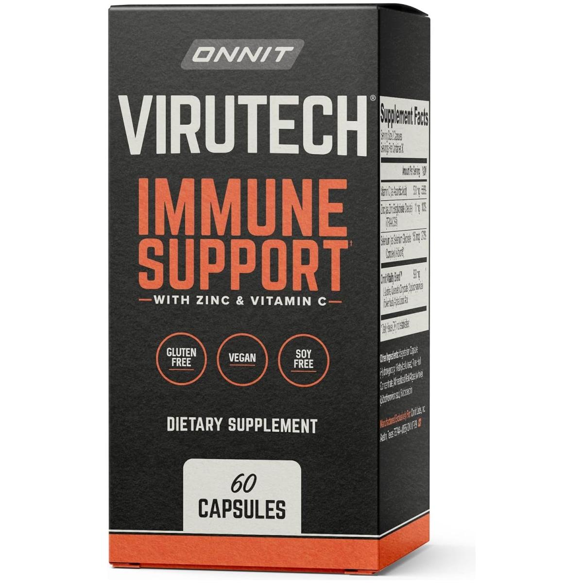 Onnit Virutech: Antioxidant Formula with Vitamin C, Zinc, and Selenium (60Ct) - Glam Global UK