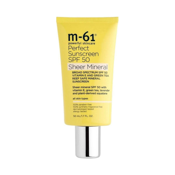 M - 61 Perfect Sheer Mineral Sunscreen SPF 50 - 50ml - Glam Global UKM - 61