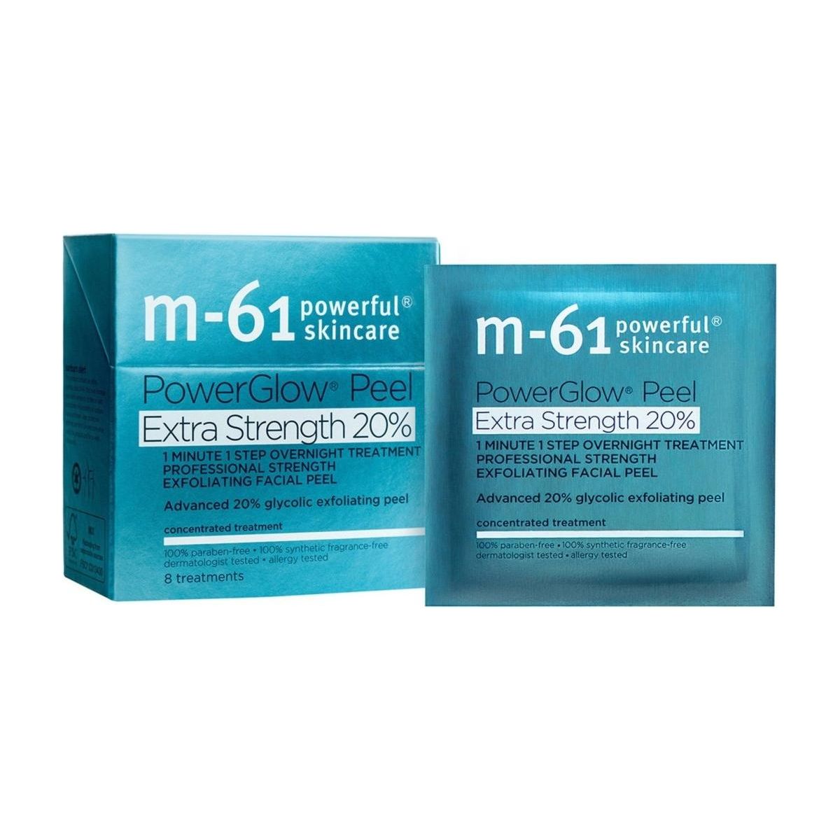 M - 61 PowerGlow Peel Extra Strength 20% - 20 Treatments - Glam Global UKM - 61