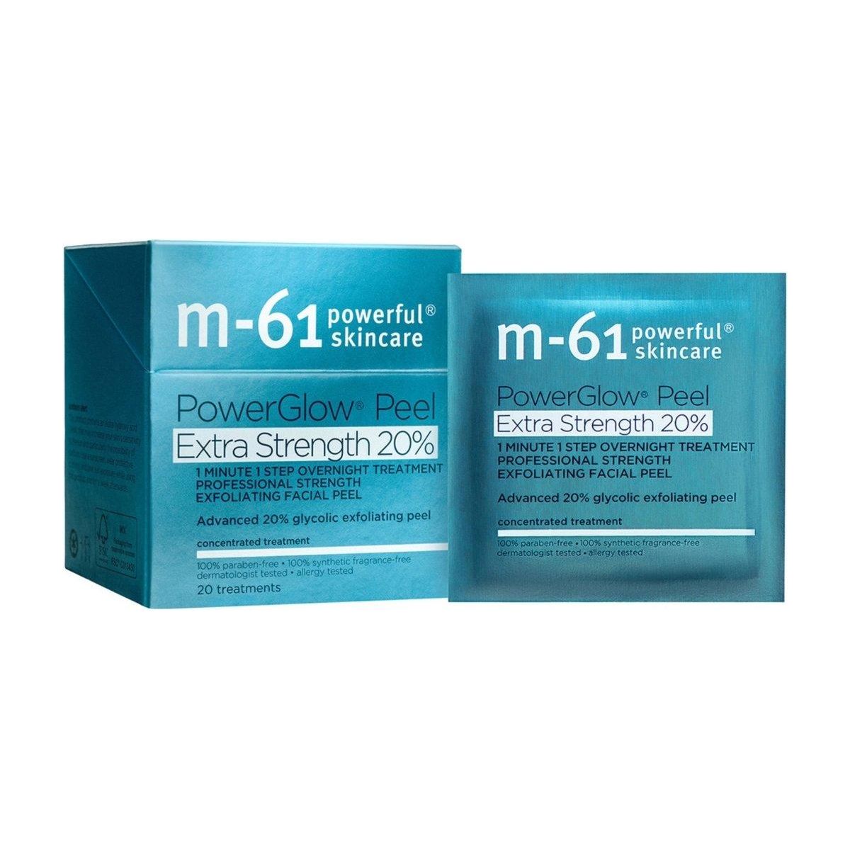 M - 61 PowerGlow Peel Extra Strength 20% - 20 Treatments - Glam Global UKM - 61