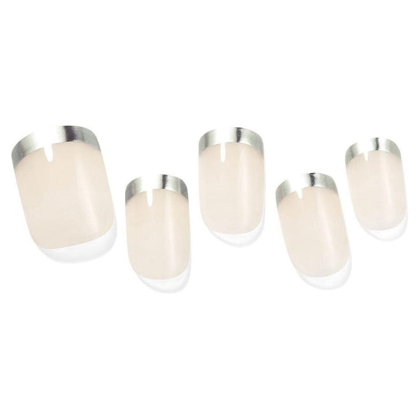 [DASHING DIVA] MAGIC PRESS DESIGN 30 Tips #Silver Slim French - Glam Global UKDASHING DIVA