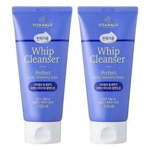 VITAHALO Perfect Micro Whip Cleansing Foam 120ml X 2ea - Glam Global UKVITAHALO
