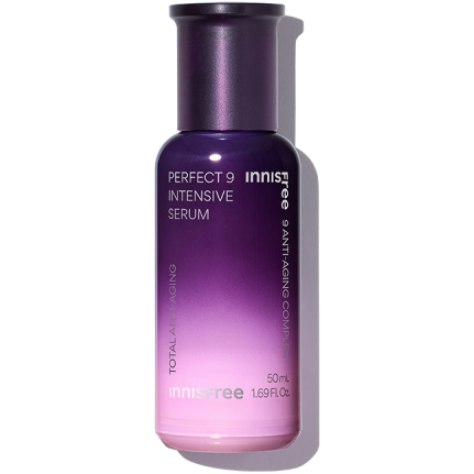 Perfect 9 Intensive Serum 50ml - Anti - Aging & Revitalizing Formula - Glam Global UKinnisfree