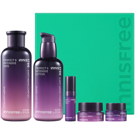 Innisfree Perfect 9 Intensive Skincare Set | Comprehensive Anti - Aging Solution - Glam Global UKinnisfree