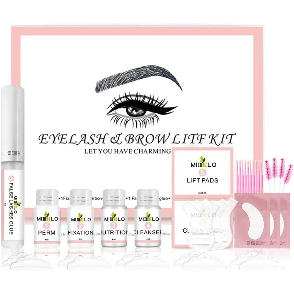 Professional 2 In 1 Eyelash and Brow Lamination Kit - Glam Global UK