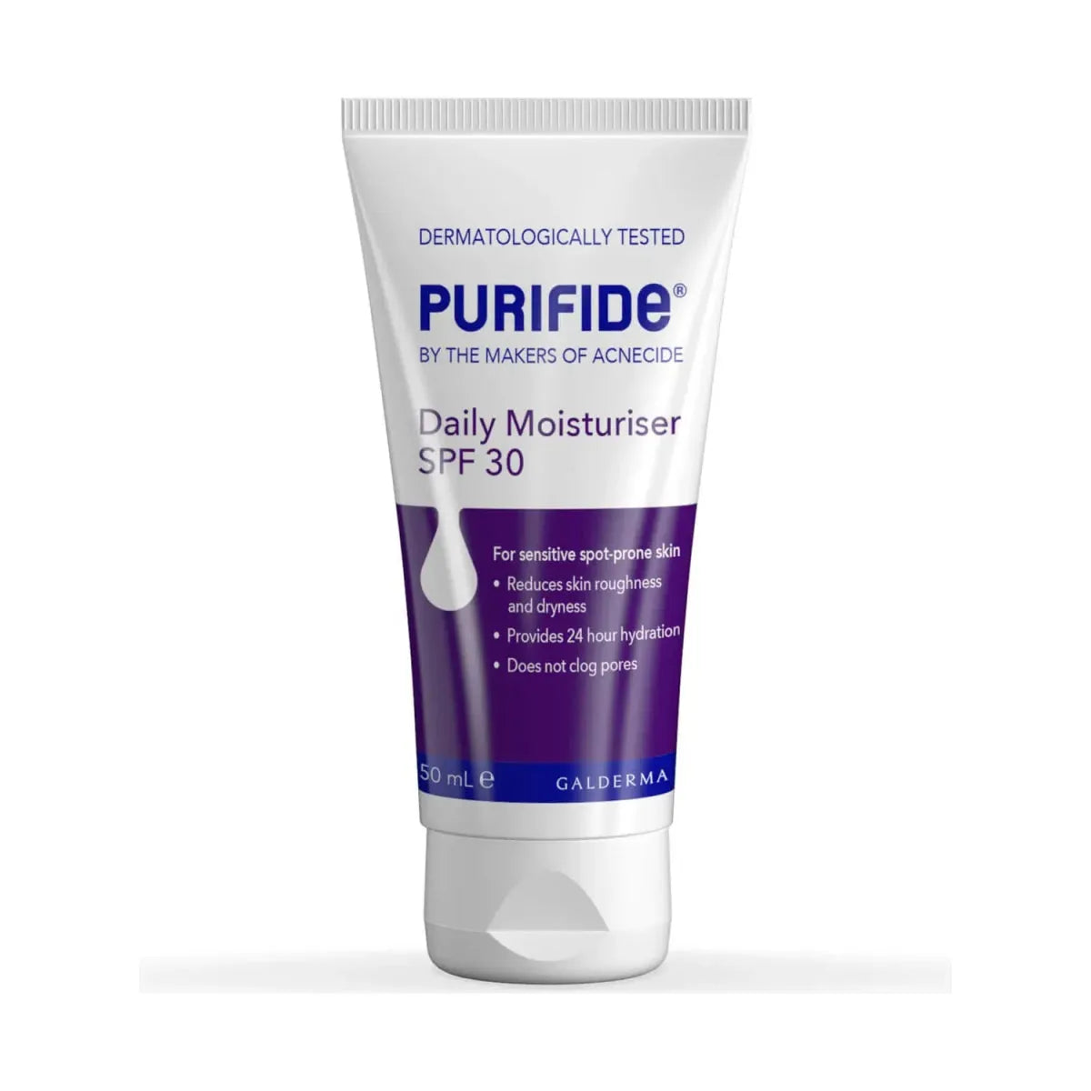 PURIFIDE by Acnecide Moisturiser SPF 30, 50ml, Face Sun Cream For Acne Prone Skin - Glam Global UK