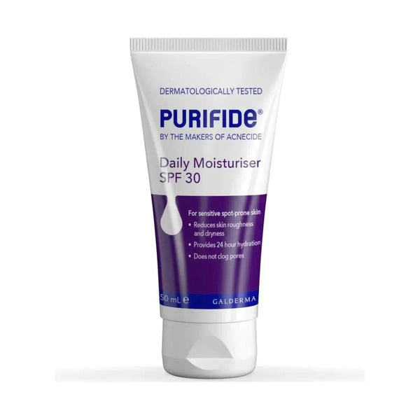 PURIFIDE by Acnecide Moisturiser SPF 30, 50ml - Glam Global UKAcnecide