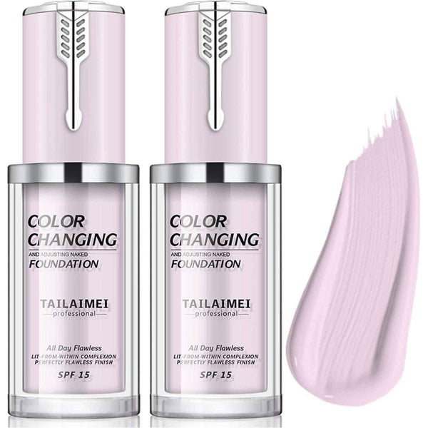 Purple Color Changing Foundation(2 Pack) - 30ml - Glam Global UKTLM